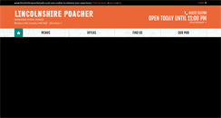 Desktop Screenshot of lincolnshirepoacherpub.co.uk